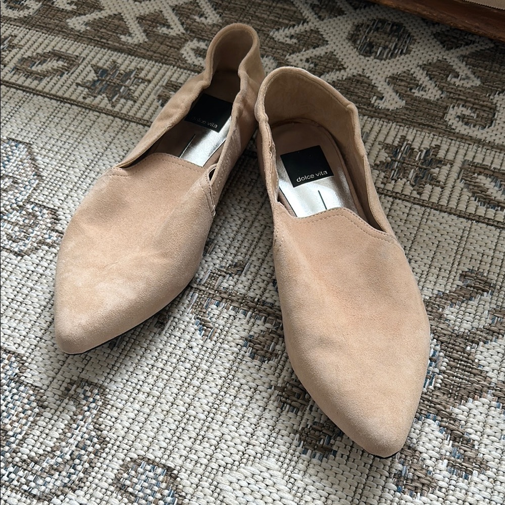 Dolce Vita Tan Flats Sleek Suede Loafers - Size 8.5 - Never Worn!